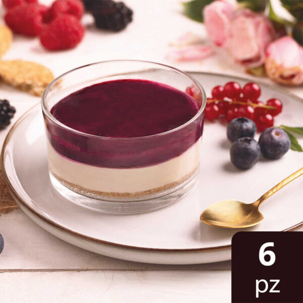 Monoporzione cheesecake frutti di bosco