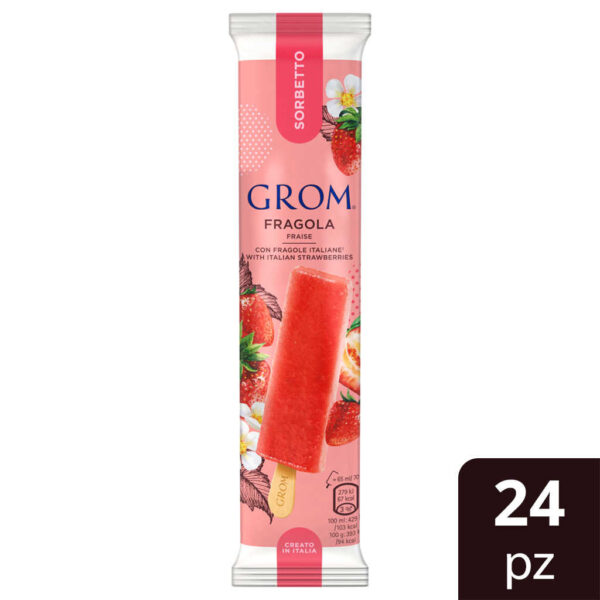 Sorbetti su stecco fragola