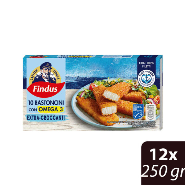 10 Bastoncini di merluzzo d'Alaska con Omega 3