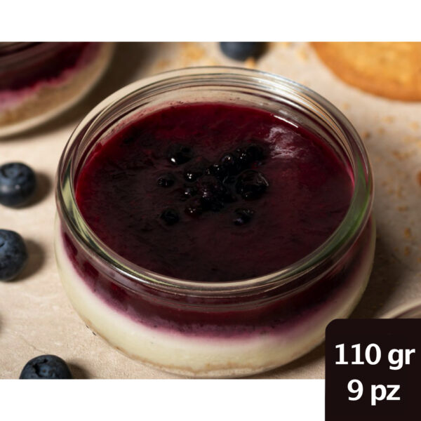 MONOPORZIONE CHEESECAKE MIRTILLI