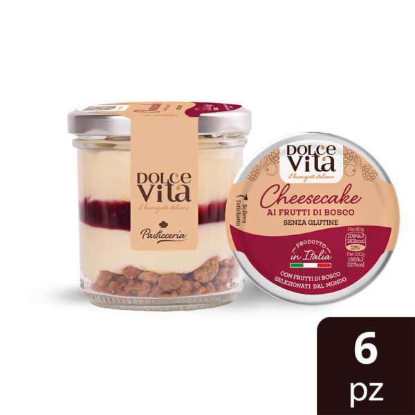 Cheesecake frutti di bosco jar
